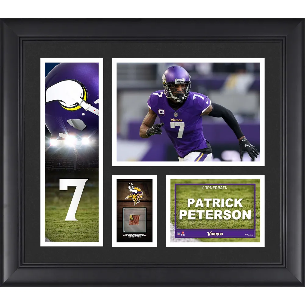 Lids Patrick Peterson Minnesota Vikings Fanatics Authentic Framed 15' x 17'  Player Collage with a Piece of Game-Used Ball