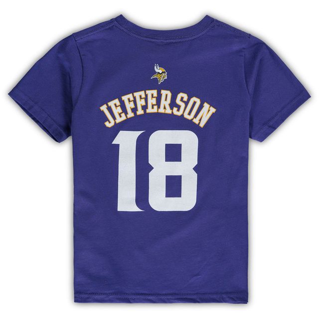 Youth Minnesota Vikings Justin Jefferson Purple Mainliner Player