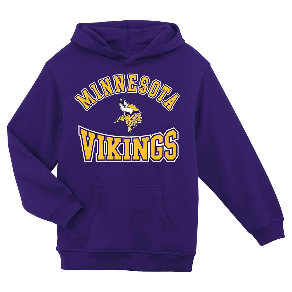 Preschool Purple Minnesota Vikings Home Town Pullover Fleece Hoodie