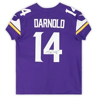 Maillot Nike Elite violet autographié par Sam Darnold des Minnesota Vikings
