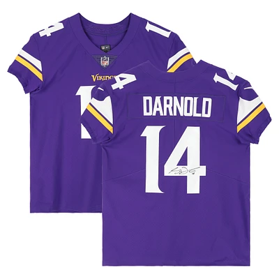 Maillot Nike Elite violet autographié par Sam Darnold des Minnesota Vikings