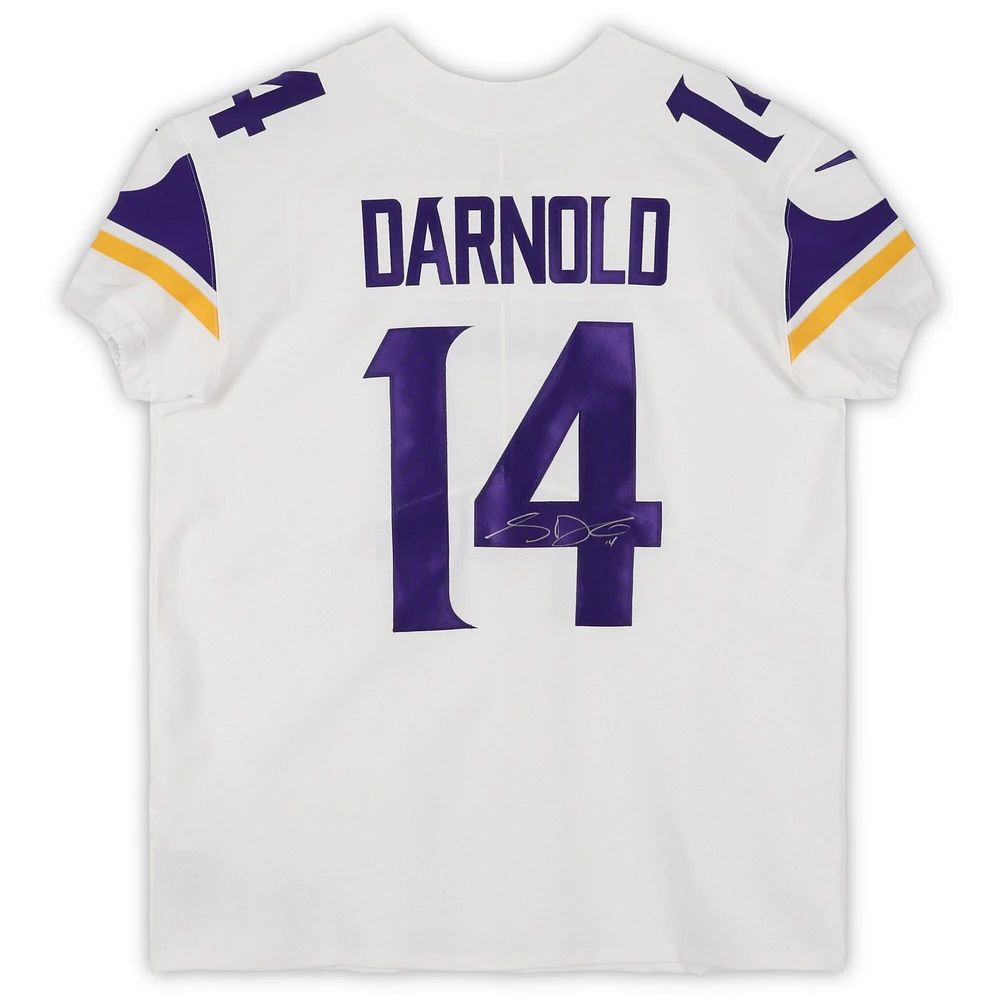 Sam Darnold Minnesota Vikings Autographed Nike White Elite Jersey 