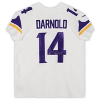 Sam Darnold Minnesota Vikings Autographed Nike White Elite Jersey 