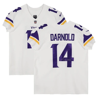 Sam Darnold Minnesota Vikings Autographed Nike White Elite Jersey 