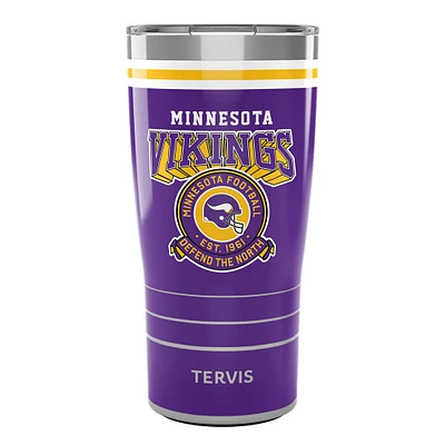 Tervis Vikings du Minnesota 20oz. Gobelet vintage en acier inoxydable