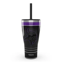 Tervis Vikings du Minnesota 30oz. Gobelet de jeu de nuit avec paille