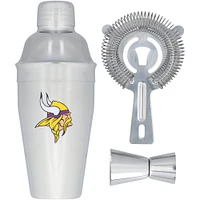 The Memory Company Minnesota Vikings Ensemble shaker, passoire et doseur en acier inoxydable