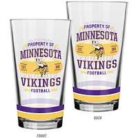 The Sports Vault Minnesota Vikings Ensemble de 2 verres à mélanger