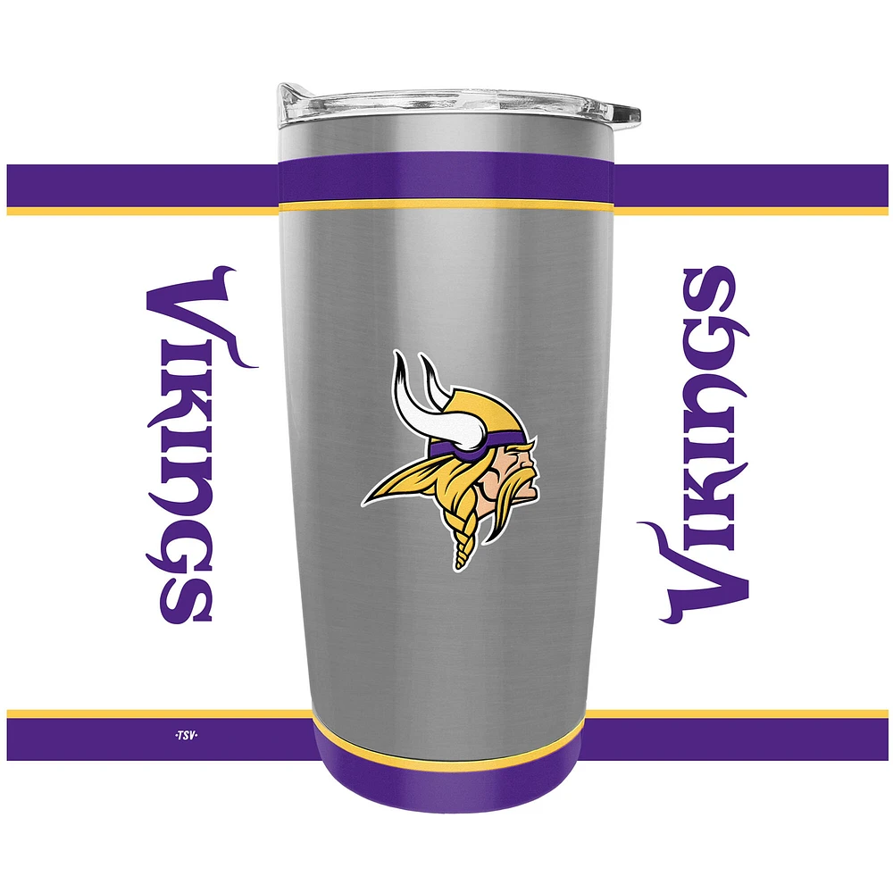 Le Sports Vault Vikings du Minnesota 20 oz. Gobelet en acier inoxydable