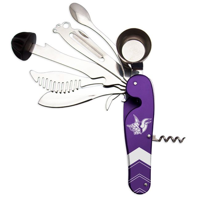 The Sports Vault Minnesota Vikings - Outil multifonction 8 pièces pour barman