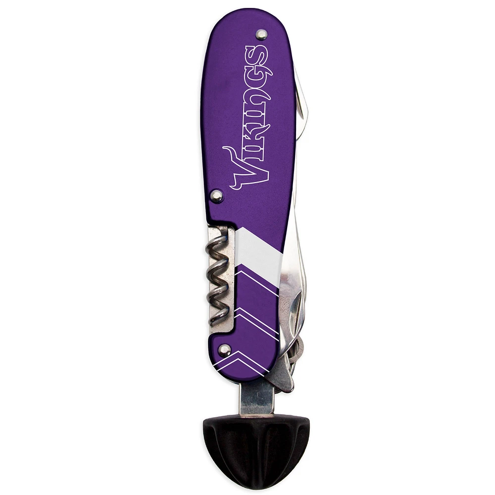 The Sports Vault Minnesota Vikings - 8-Piece Bartender Multi-Tool