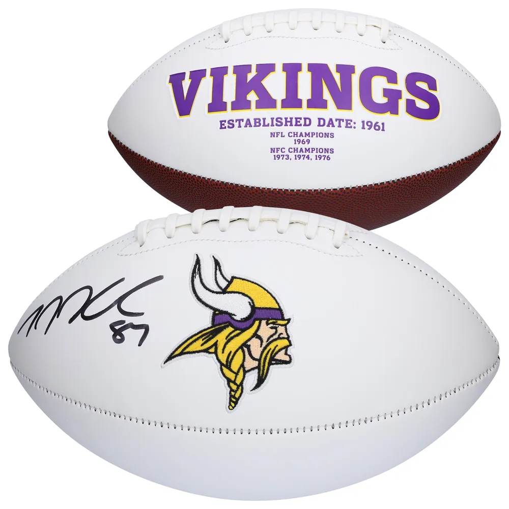 Lids T.J. Hockenson Minnesota Vikings Autographed Fanatics Authentic White  Panel Football