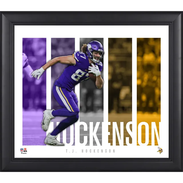 T.J. Hockenson football Paper Poster Vikings 6 - Tj Hockenson - Sticker