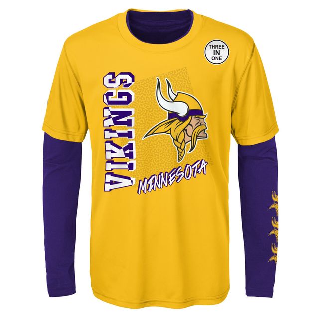 Outerstuff Men's Purple Minnesota Vikings Record Setter T-Shirt Size: Small