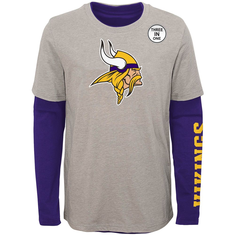 Minnesota Vikings Fanatics Branded T-Shirt Combo Pack - Purple