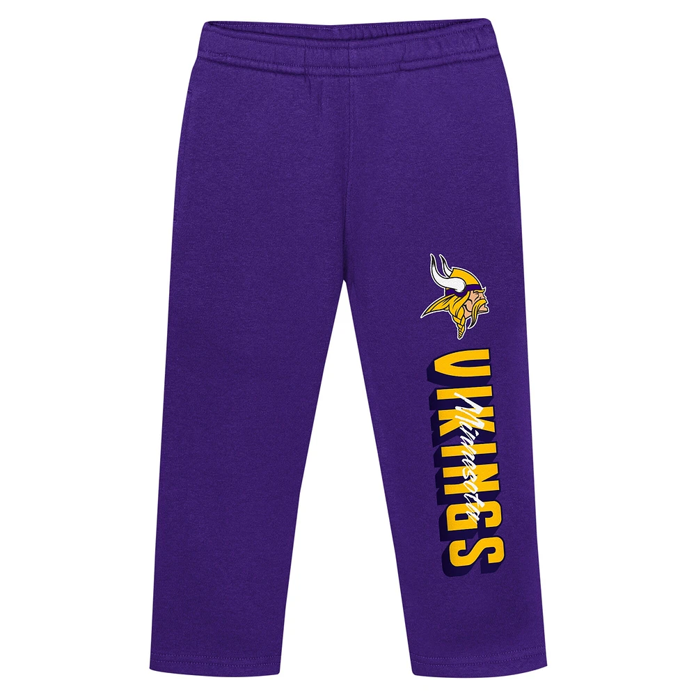 Toddler Minnesota Vikings Coin Toss Pullover Fleece Hoodie & Pants Set