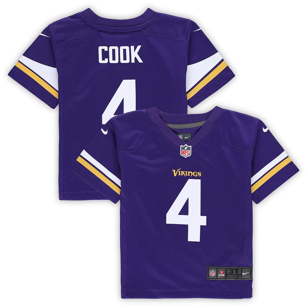 Maillot de match Nike Dalvin Cook violet des Vikings du Minnesota pour tout-petit