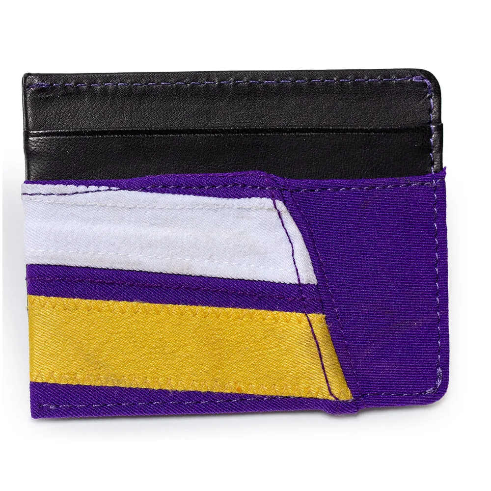 Minnesota Vikings Tokens & Icons Game-Used Uniform Leather Wallet