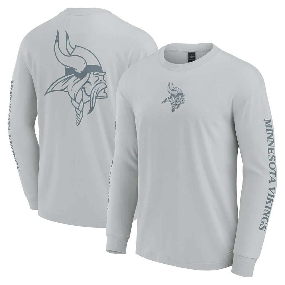 Unisex Fanatics  Gray Minnesota Vikings Elements Strive Long Sleeve T-Shirt