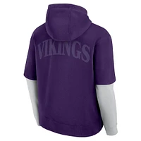 Unisex Fanatics  Purple Minnesota Vikings Sleek Elements Pullover Hoodie