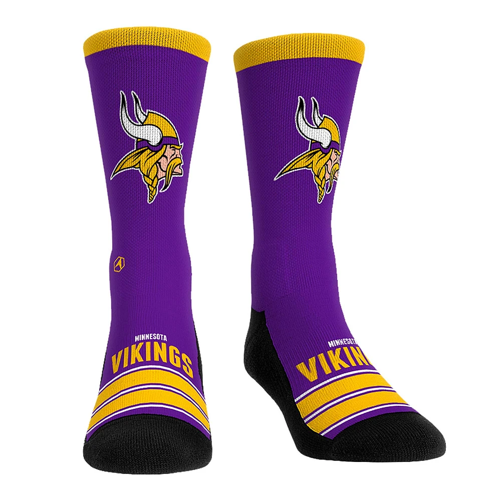 Unisex Rock Em Socks Minnesota Vikings Gametime Stripe Crew