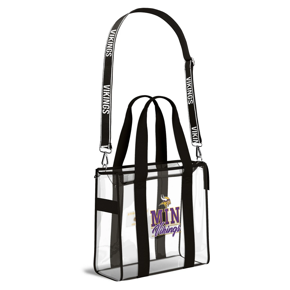 WEAR by Erin Andrews Minnesota Vikings Stadium Tote Bag with Team Color Trim