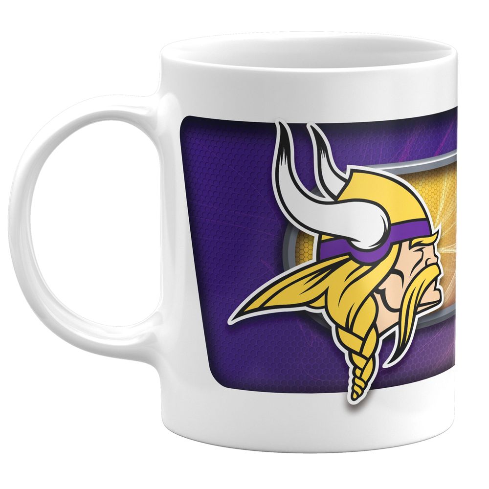 White Minnesota Vikings 11oz. Sublimated Coffee Mug