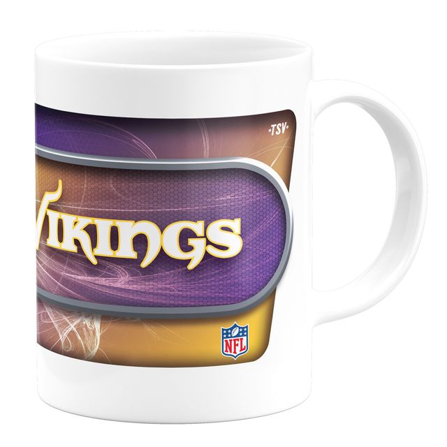 Vikings blancs du Minnesota 11oz. Tasse à café sublimée-