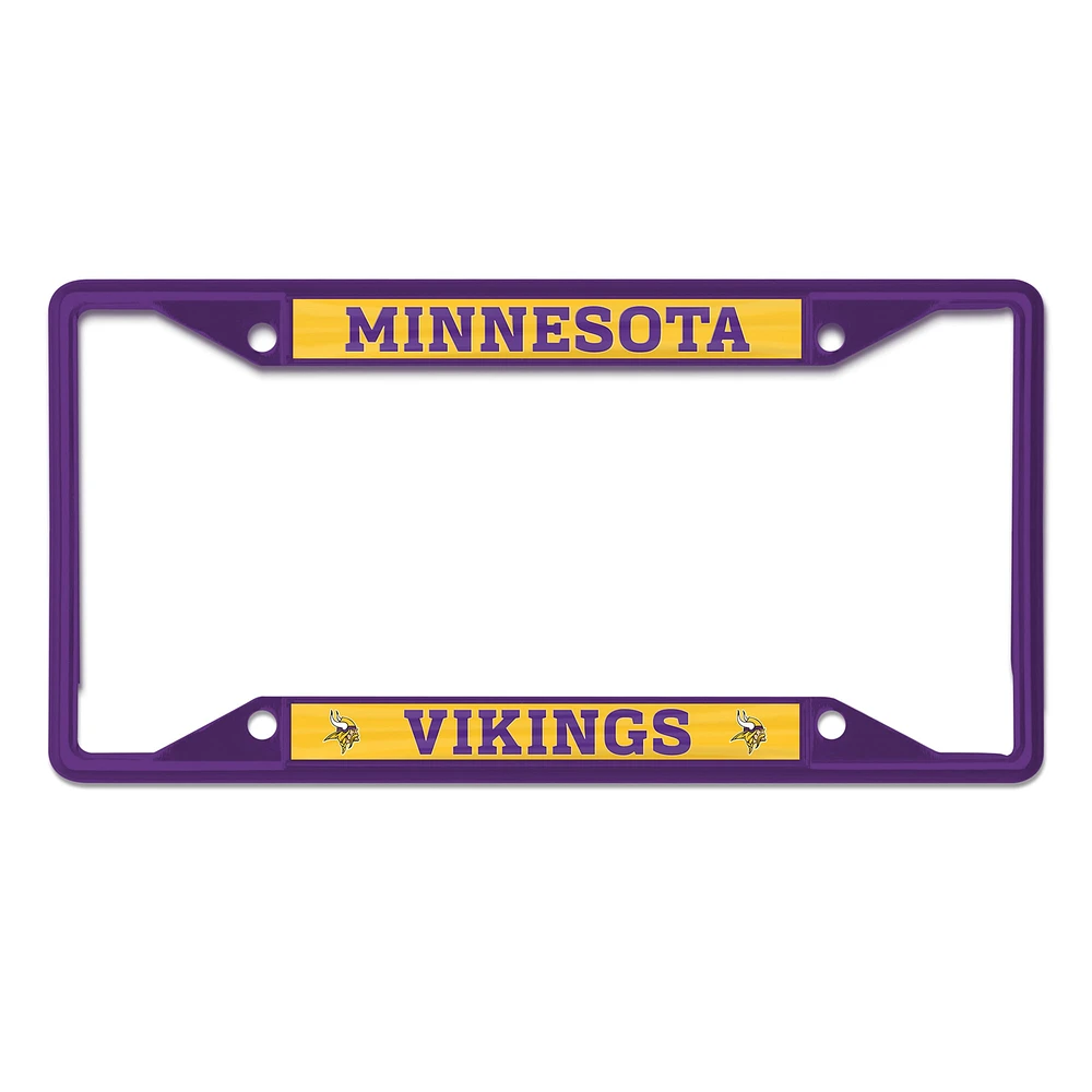 WinCraft Minnesota Vikings Cadre de plaque d'immatriculation couleur chrome