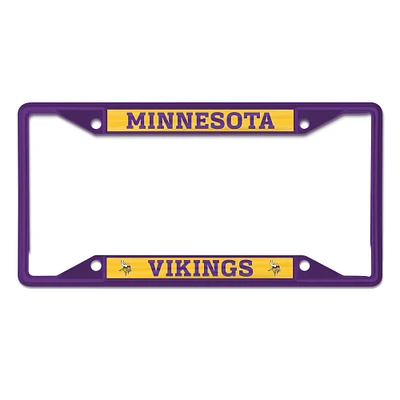 WinCraft Minnesota Vikings Cadre de plaque d'immatriculation couleur chrome