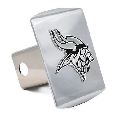 WinCraft Minnesota Vikings Premium Metal Chrome Universal Hitch Cover