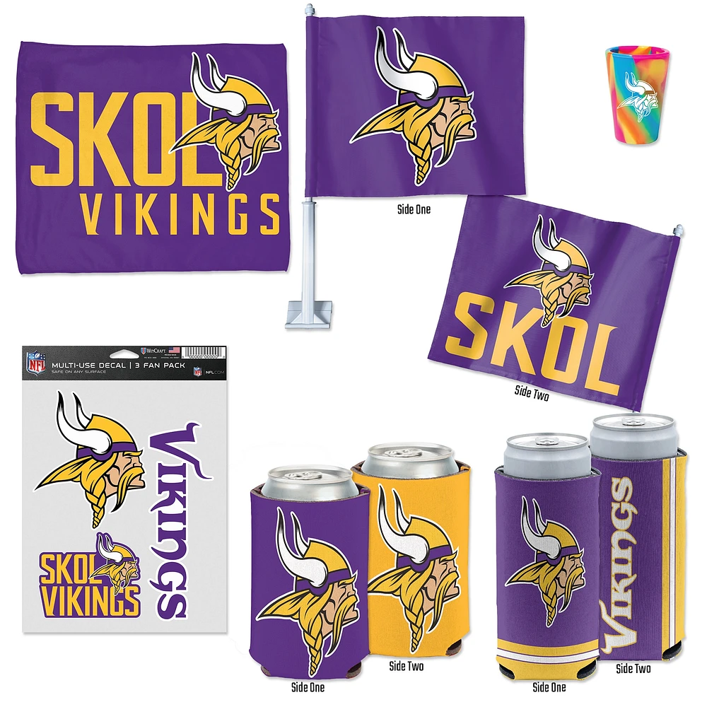 WinCraft Minnesota Vikings Six-Piece Gameday Pack