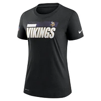 Women's Nike  Black Minnesota Vikings Impact Legend Sideline Performance T-Shirt