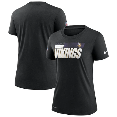 Women's Nike  Black Minnesota Vikings Impact Legend Sideline Performance T-Shirt