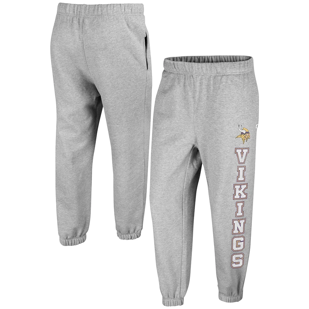 Women's '47 Gray Minnesota Vikings Double Pro Harper Jogger Sweatpants