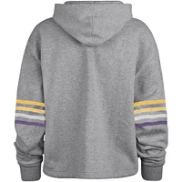 Women's '47 Heather Gray Minnesota Vikings Upland Bennett Pullover Hoodie