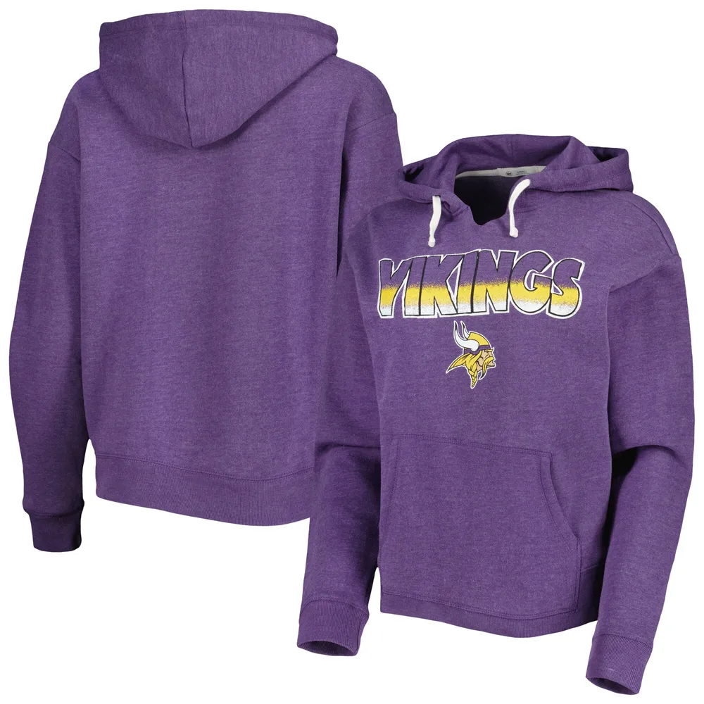 Women's Antigua Purple Minnesota Vikings Victory Chenille Pullover Sweatshirt Size: Small