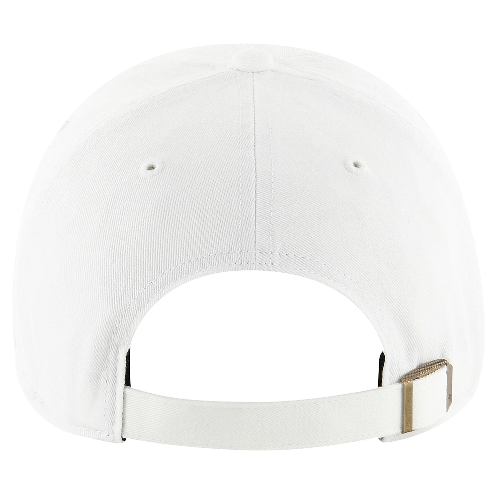 Women's '47 White Minnesota Vikings Ballpark Cheer Clean Up Adjustable Hat