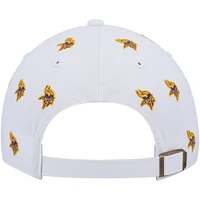 Women's '47 White Minnesota Vikings Confetti Clean Up Adjustable Hat