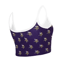 Bralette Lounge pour femmes Concepts Sport pourpre Minnesota Vikings Gauge