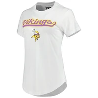 Ensemble de pyjama et leggings Sonata Minnesota Vikings Concepts Sport pour femmes, blanc/anthracite