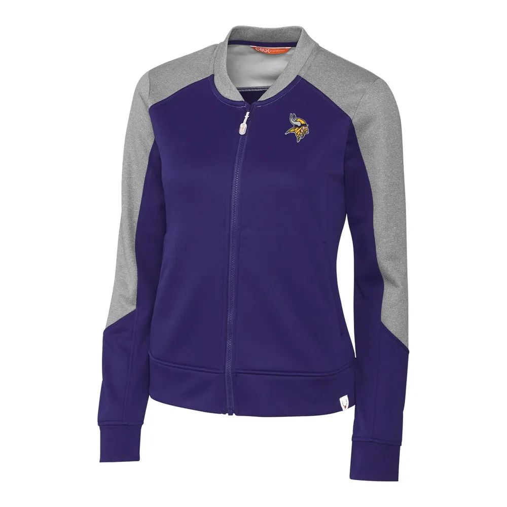 Lids Minnesota Vikings Cutter & Buck Women's Pop Fly Full-Zip