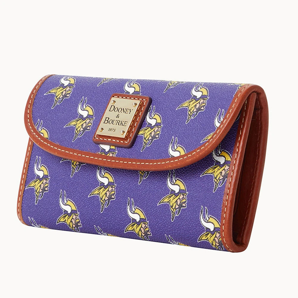 Women's Dooney & Bourke Minnesota Vikings Team Color Continental Clutch