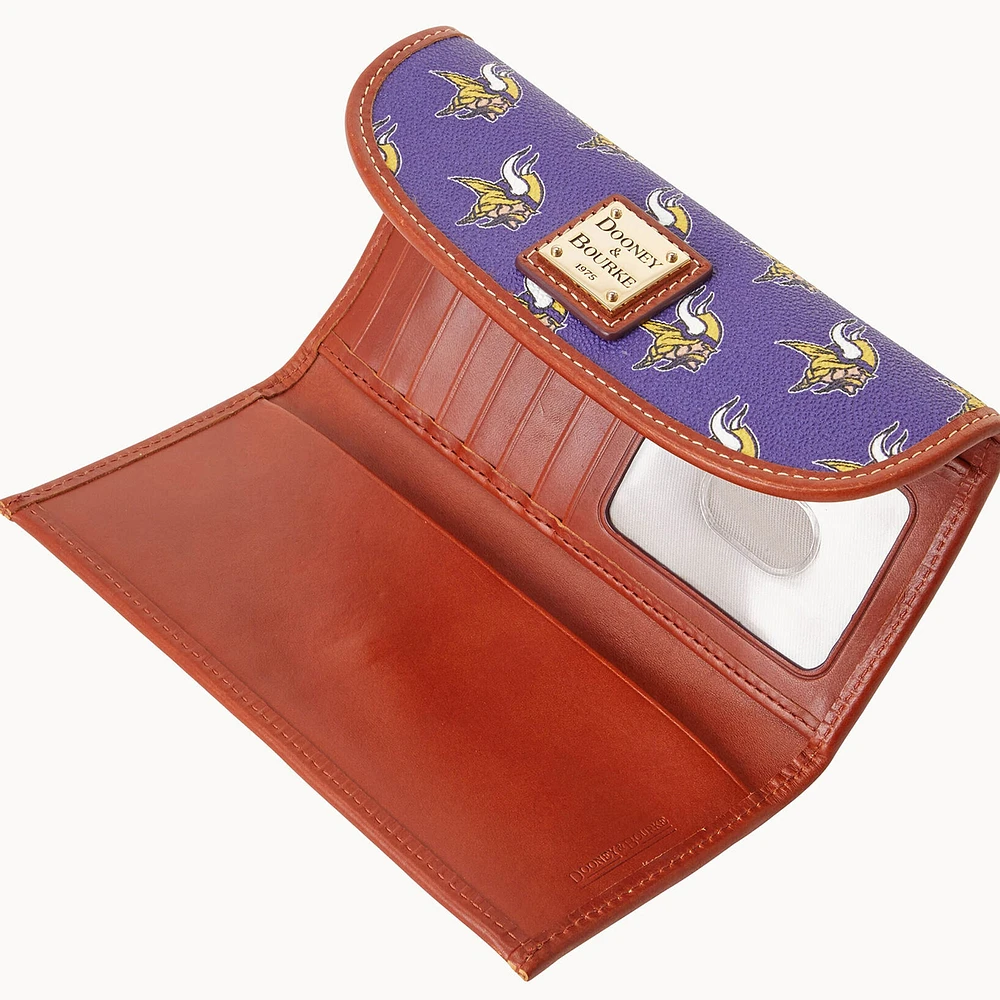 Pochette continentale couleur équipe Dooney & Bourke Minnesota Vikings pour femmes