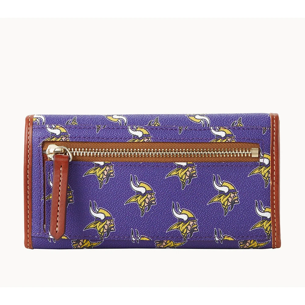 Pochette continentale couleur équipe Dooney & Bourke Minnesota Vikings pour femmes