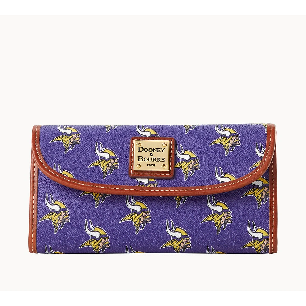 Women's Dooney & Bourke Minnesota Vikings Team Color Continental Clutch