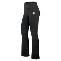 Women's Fanatics Black Minnesota Vikings Maxed Out Flare Leggings