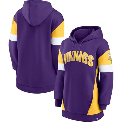 Minnesota Vikings Fanatics Branded Women's Lock It Down Pullover Hoodie - Purple/Gold