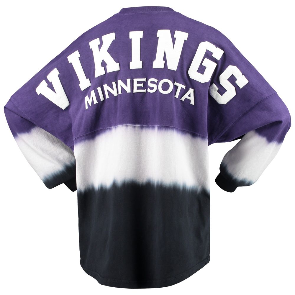 Minnesota Vikings Fanatics Branded Women's Even Match Lightweight Lace-Up  Long Sleeve Top - White/Purple