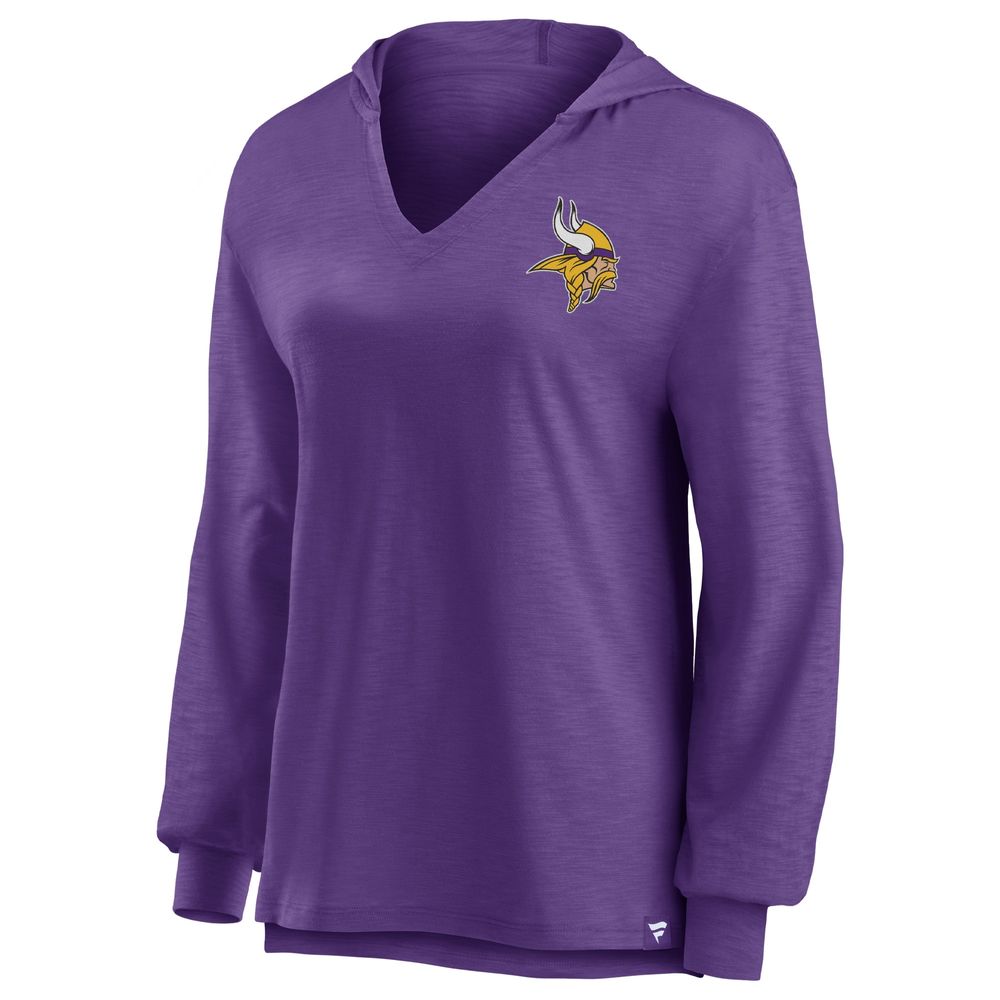 Women's Minnesota Vikings Fanatics Purple V-Neck T-Shirt S